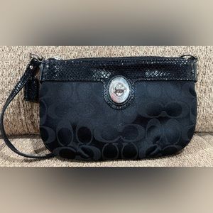 Black Coach Wristlet